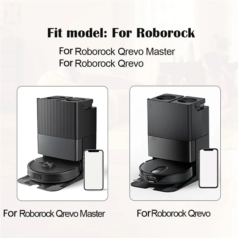 الترويج! مجموعة ملحقات لأجزاء المكنسة الكهربائية Roborock Qrevo S/Qrevo Maxv/Qrevo Pro فرشاة جانبية رئيسية مرشحات Hepa أكياس الممسحة