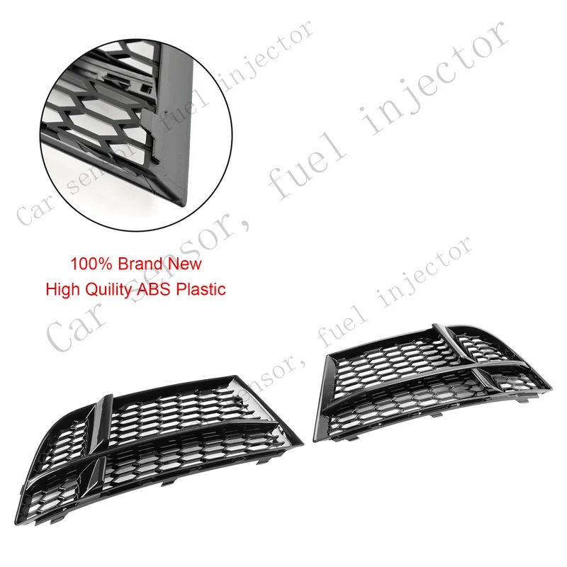 Q+ Front Fog Light Cover Bezel Grille Grill For AUDI A3 8V S-LINE 2017-2019 ZA