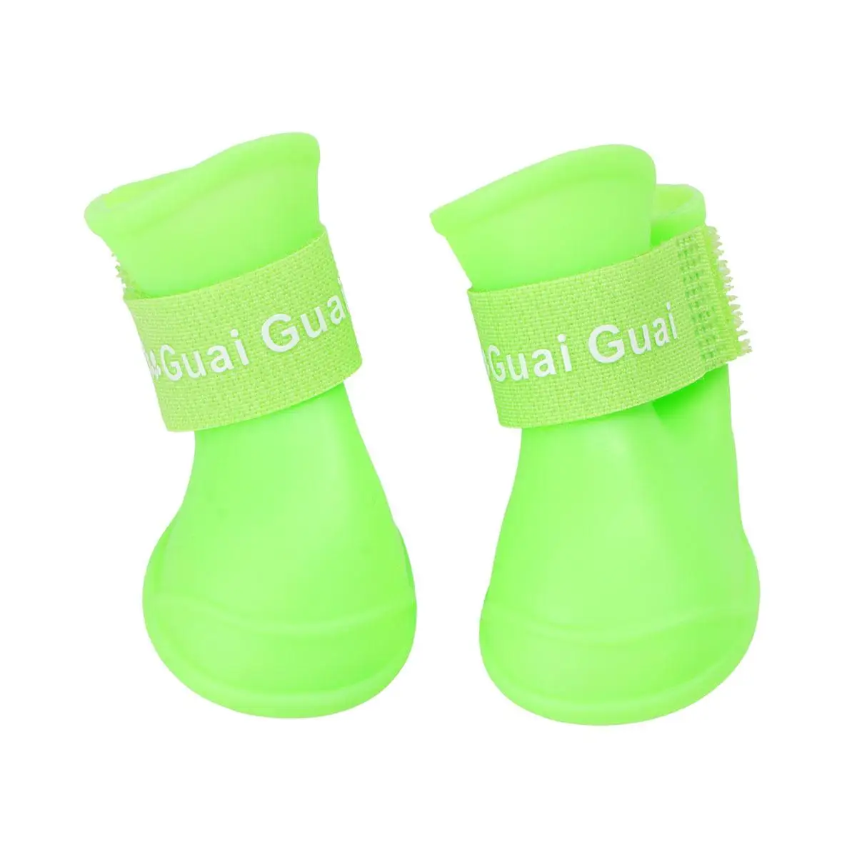 

Little Pet Dog Puppy Anti-slip Rain Snow Boots Candy Colors Rubber Waterproof Boots Shoes - Size (Green)