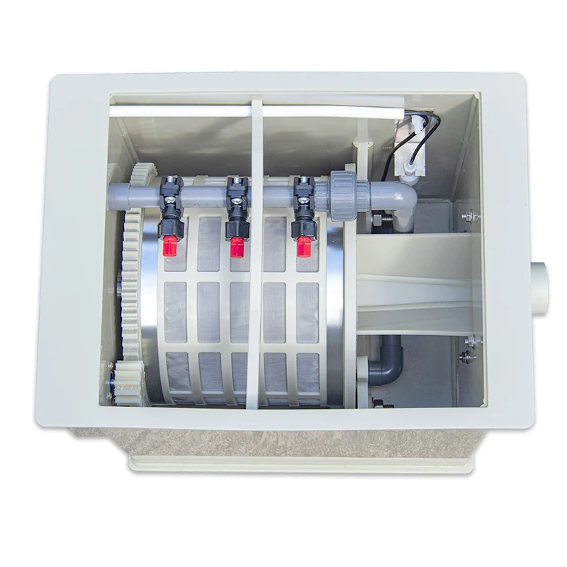 

QLOZONE аквариумный вращающийся барабанный фильтр 5000 литров, оптовая продажа, маленькие фильтры для пруда кои, сетчатый барабанный фильтр из нержавеющей стали