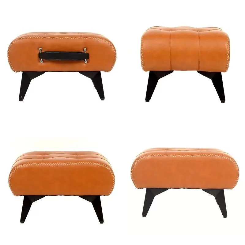 Portable Handheld Leather Shoe Changing Stool Adjustable Wooden Seat Modern Home Kitchen Hotel School Dining Room Furniture