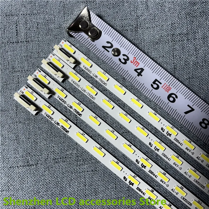 PARA Haier LED42R6610AU LU42H7300 HJ1-LE6 REV.C5 V420H1-LS6-TREM5 V420 525MM 48LED 6V 100% NUEVO