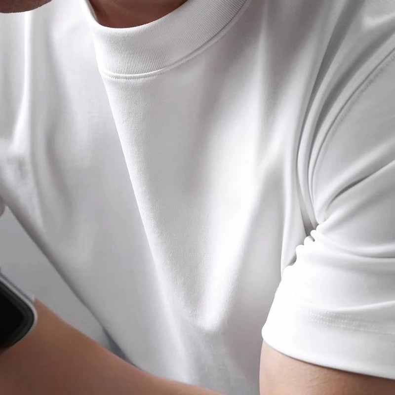 Men's Solid Color Cotton T-Shirt Breathable Oversized Couple Unisex Casual Loose Women Top Tee Streetwear Clothing Short Sleeve