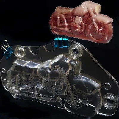 

3D пластиковая мотоциклетная форма для шоколада Сделай Сам торт ручной работы Поликарбонат Autobike инструмент для изготовления шоколада инструменты для украшения формы k090
