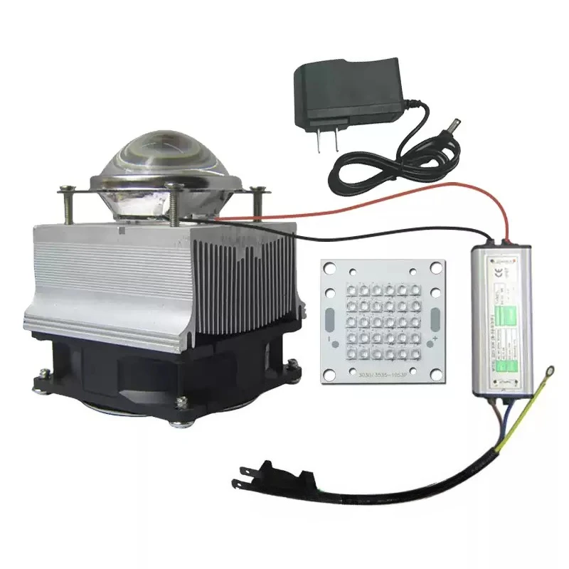 430nm 440nm 456nm LED Light Source, 30W Blue Light, 350mW/cm², for Laboratory Photocatalytic Reaction