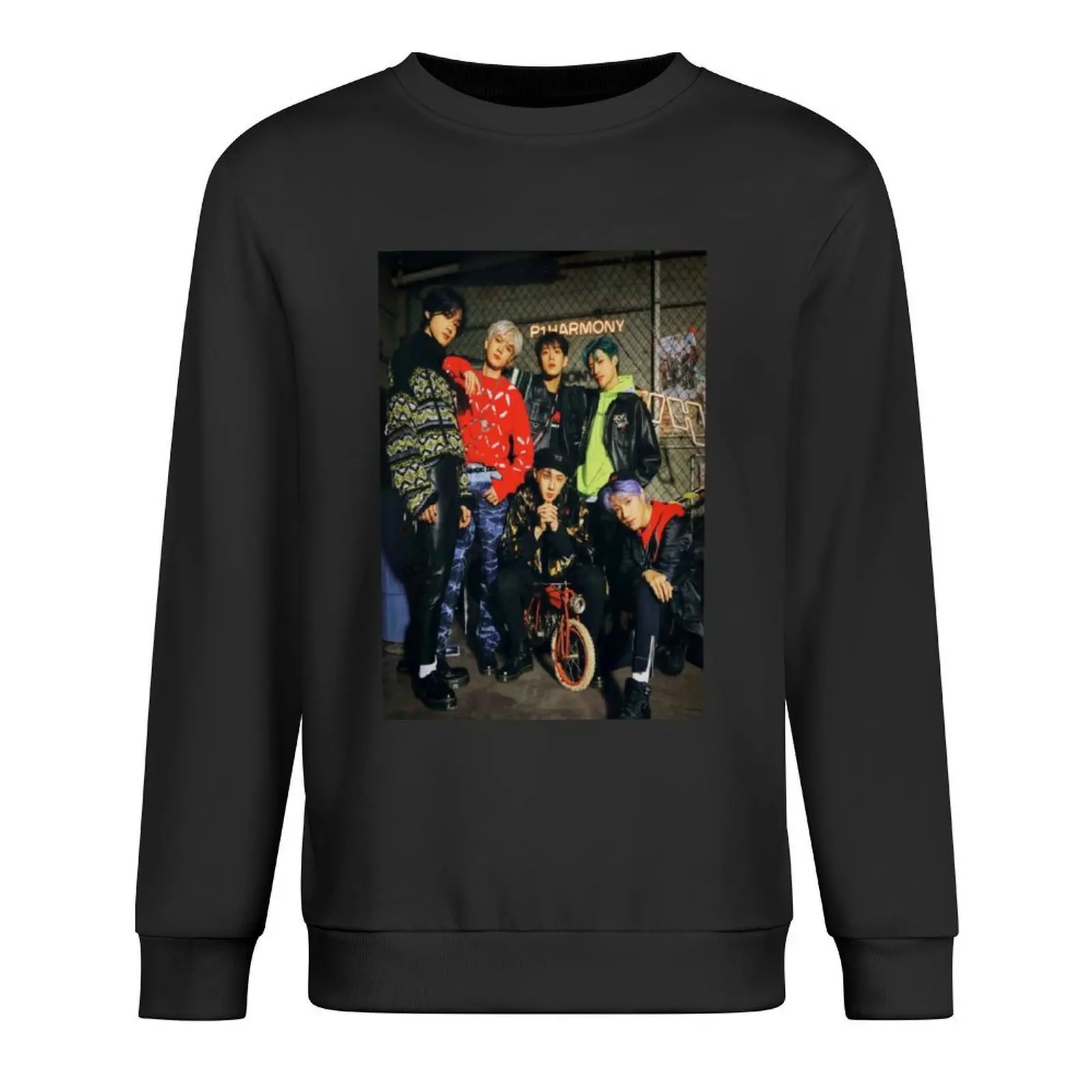 

P1Harmony Pullover japanese style tracksuit blouse male clothes graphic sweatshirts