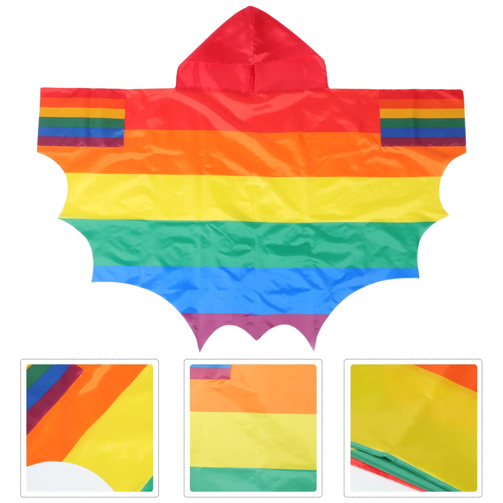 Flag Cape Cloak Pride Gay Rainbow lesbiche poliestere decorazione Jersey Mighty Ducks Hooded Lgbtq Party Garden Stripes Outwear