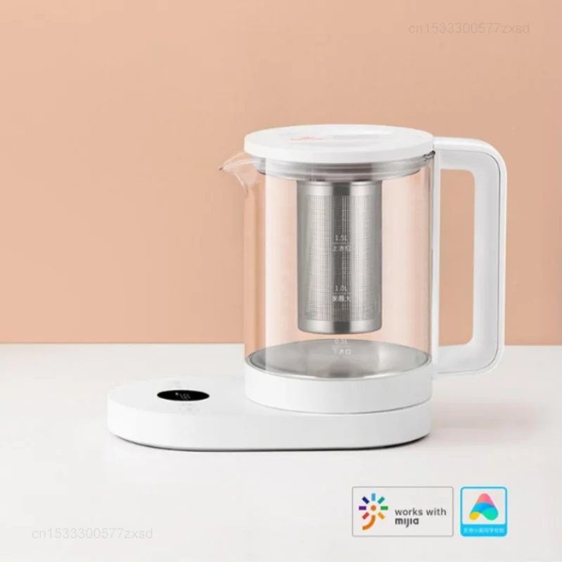 New Xiaomi Mijia Multifunctional Health Pot Home Office Thermal Kettle Home Appliances 304 Stainless Steel Glass Electric Kettle