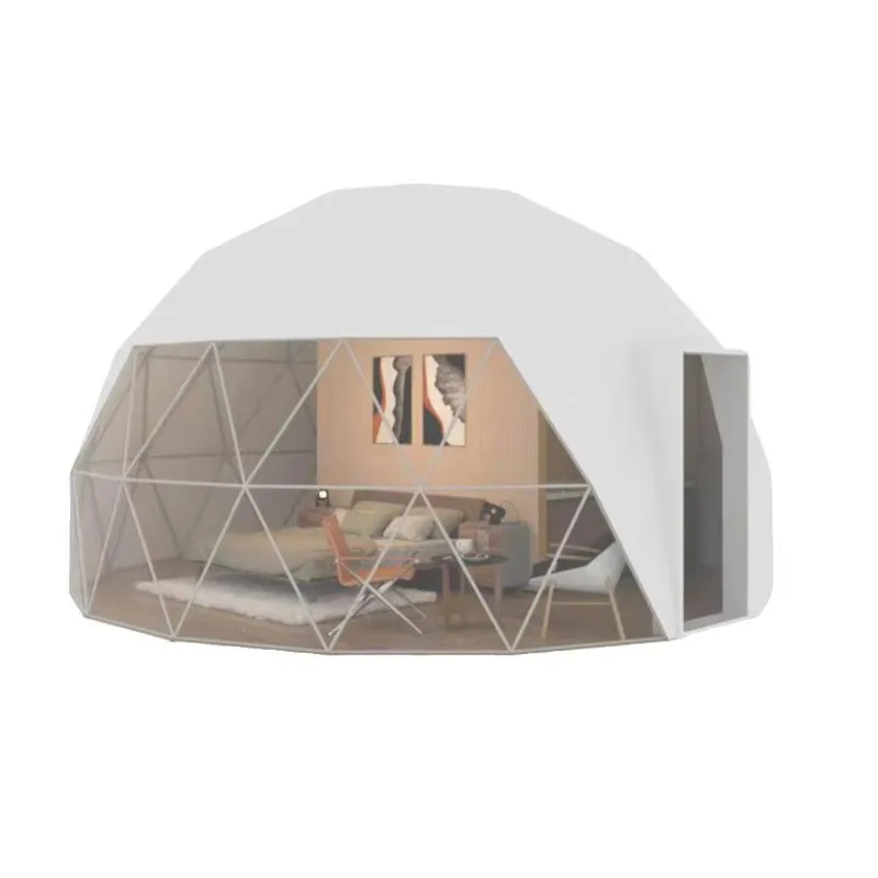 Starry Sky Spherical Bubble Tent Two Bedrooms Living Room PVC Tensile Membrane Galvanized Steel Frame Outdoor Camping Hotel
