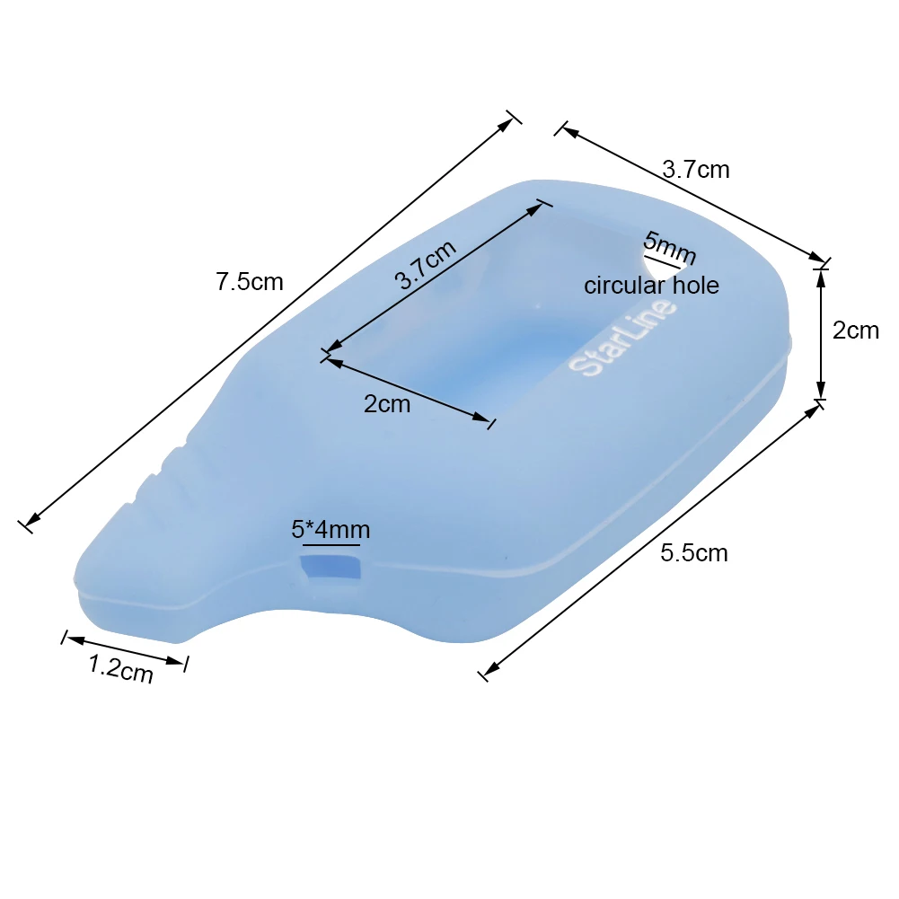 1 Pcs Dandkey Key Cover For B9/B6 LCD Silicone Case For Starline B9/B91/B6/B61/A91/A61/V7 LCD Keychain Car Remote 2 Way Alarm