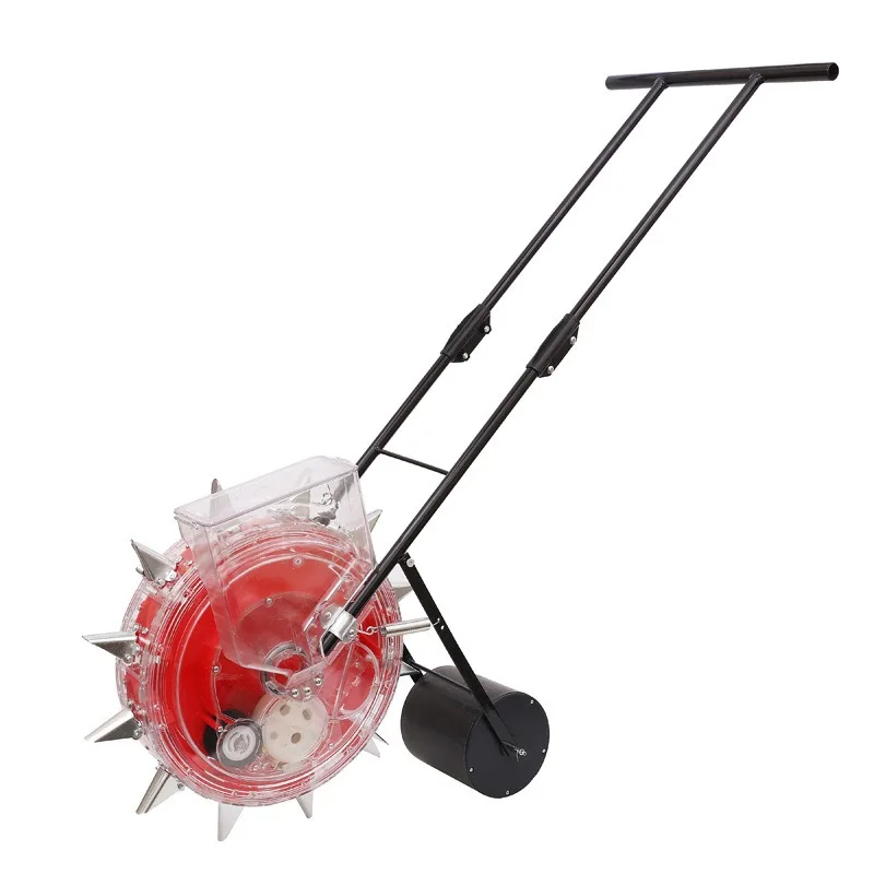 Push Roller Seeder Row Spacing 180-420mm Multi-Punction Farm Sowing Fertilizing Tool for Garden