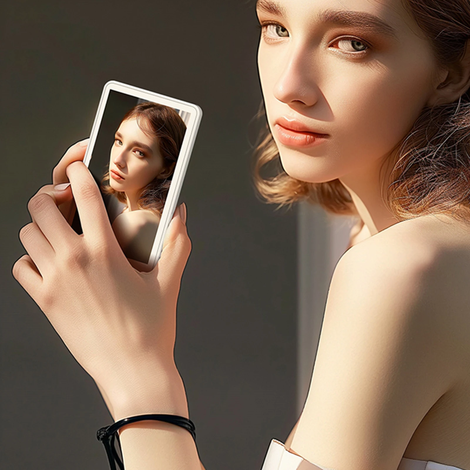 

Magnetic Wireless Selfie Monitor Screen Phone Vlog Selfie Screen Rear Camera Monitor Screen for Selfie Vlog Live Stream