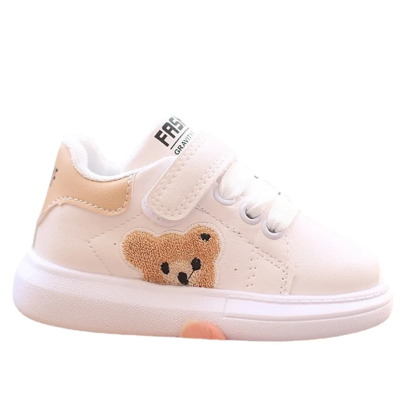 Tenis Kid Shoe Girl Board Shoe Simple Small White Shoe 2023autumn New Soft Sole Casual Boy Sport Shoe Trend Cartoon Casual  Shoe