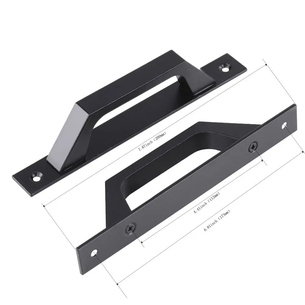 Kenop Pintu Minimalis dari Paduan Aluminium, Gagang Pintu Geser, Tarikan Pintu Gudang, Furnitur Dorong-Tarik