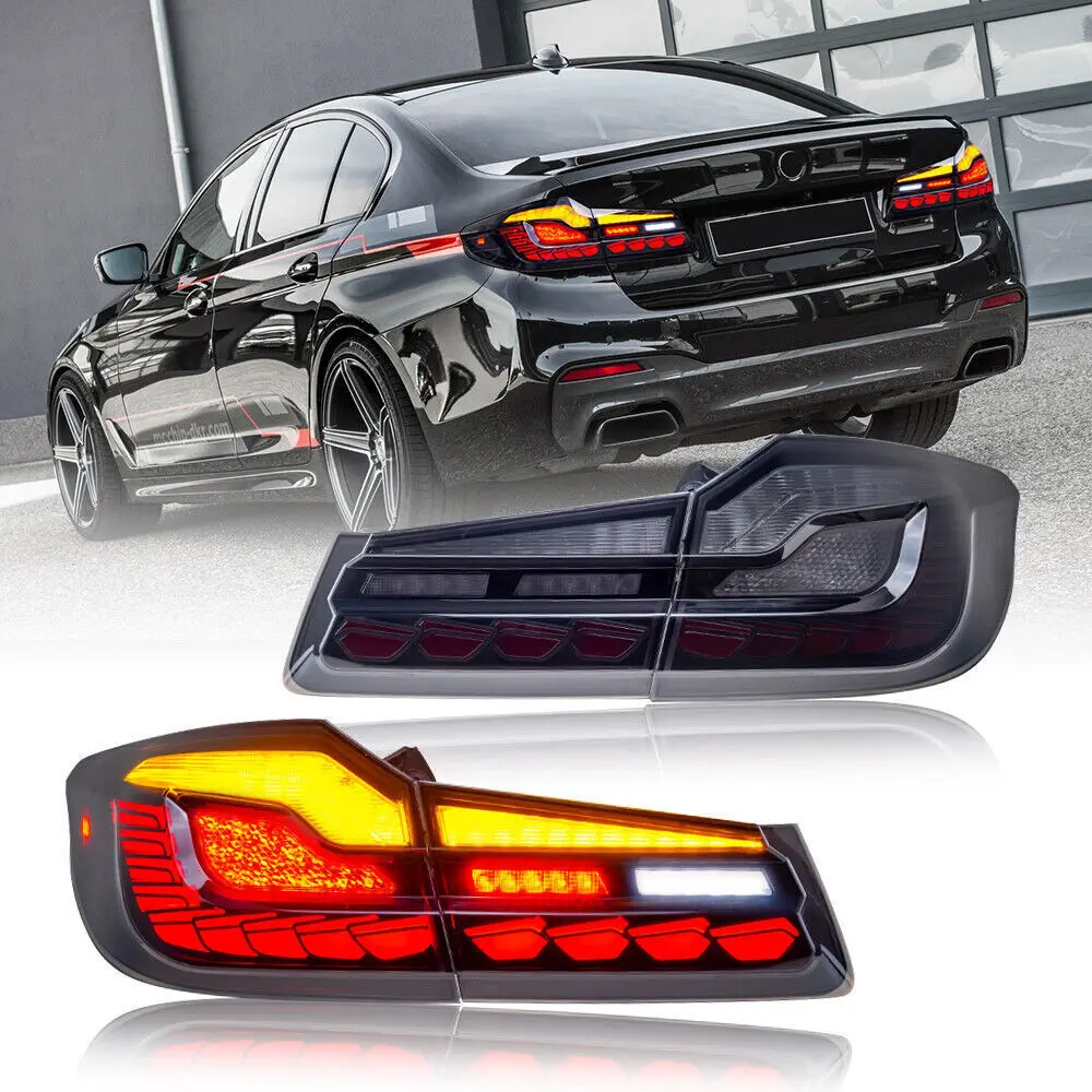 LED Taillights For BMW 5 Series G38 G31 G38 2018 2019 2020 2021 Sequential Turn Light with Dynamic Animation Breathing DRL