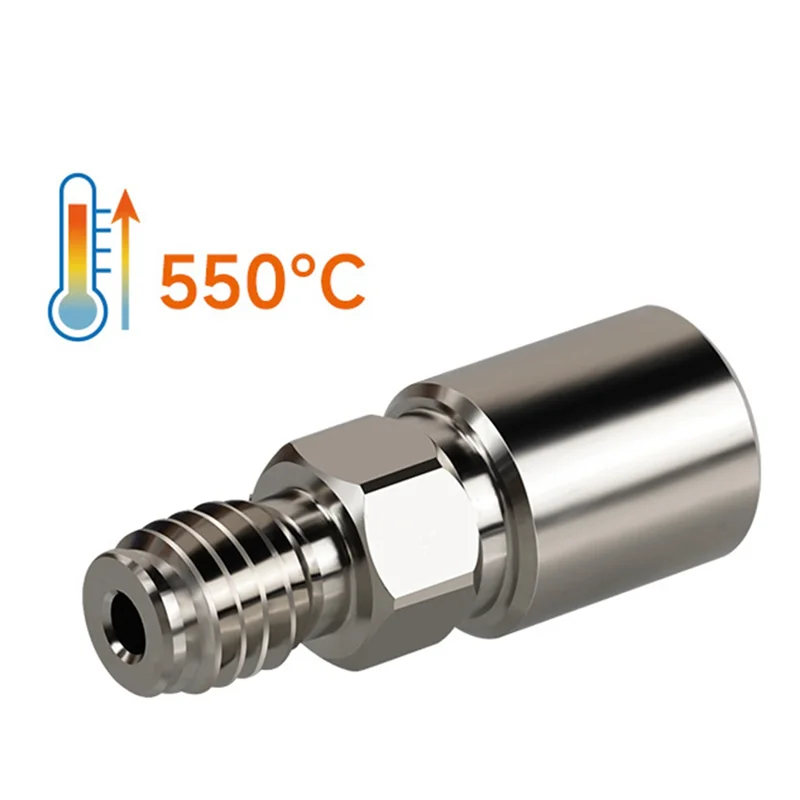 For V6 Pro Adapter to Increase Super Flow Of V6 / Rapido Hot End for High-Speed 3D Printing and Adapt to CHT Nozzles -B12B