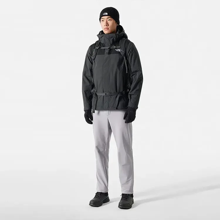 THENORTH FACE Sports Hooded Down Liner 3-in-1 Outdoor Waterproof and Windproof Goose Down Jacket Men Dark Gray NF0A892A-0C5