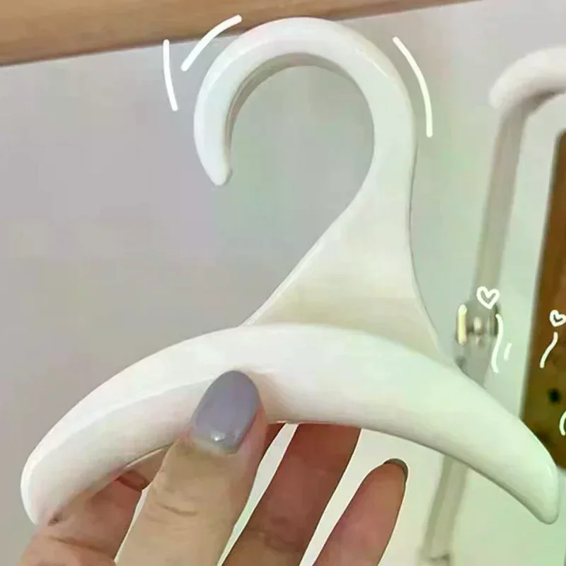 3/5pcs Widen Plastics Hanger Connection Hook Stackable Space Saving Storage Multifunctional Bag And Hat Hanging Rack