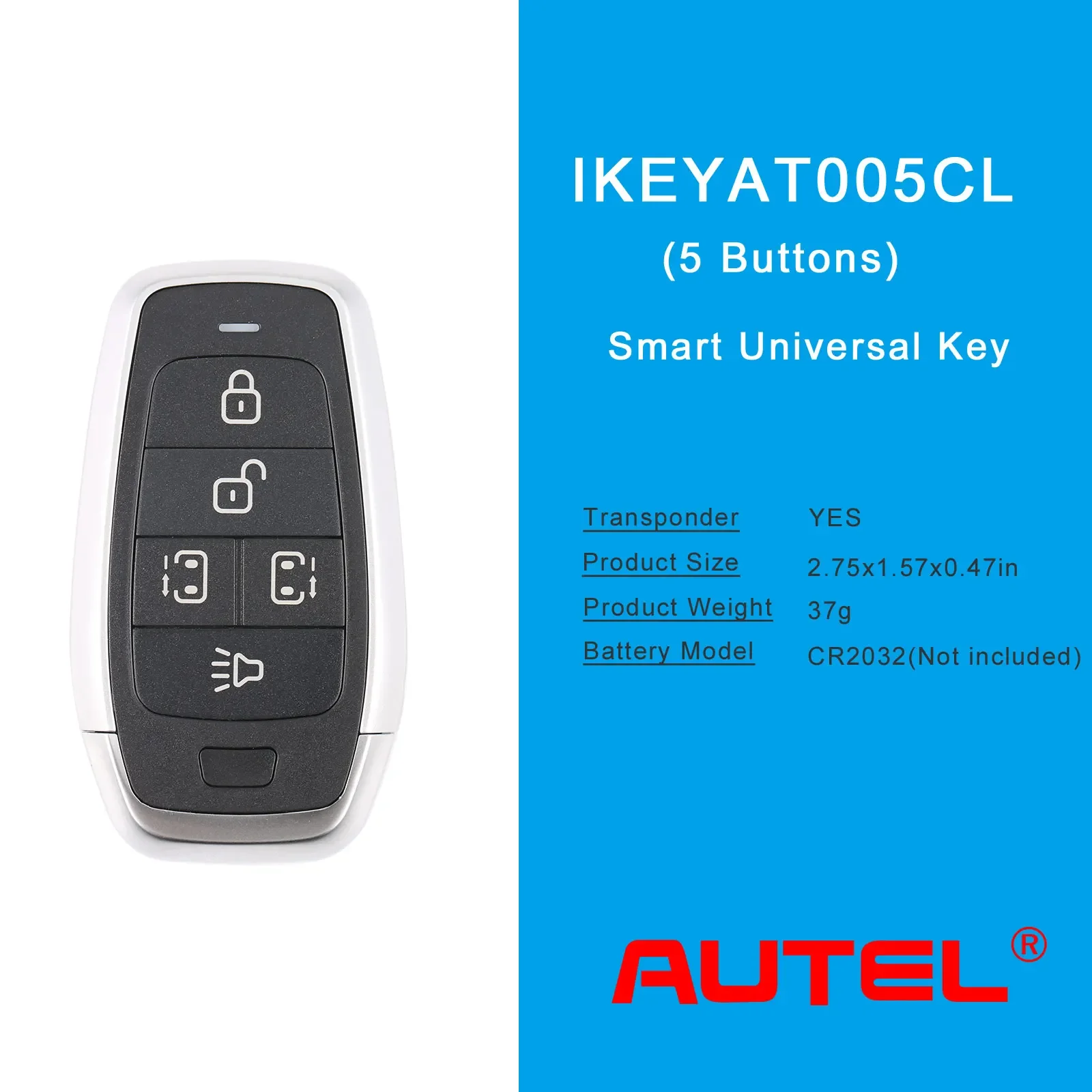 AUTEL IKEYAT005CL 5 أزرار مفتاح ذكي عالمي مستقل 5 قطعة/الوحدة
