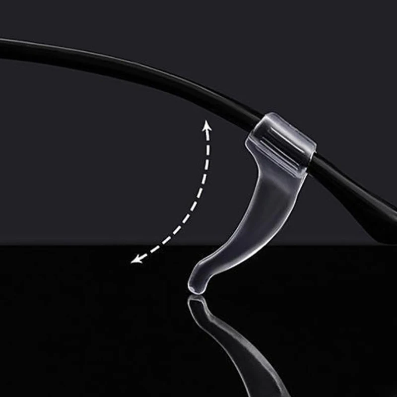 ●10 Pair Anti-slip Silicone Ear Grip Glasses Eyeglasses Leg Ear Hook Stopper Bracket Fastener Accessories Temple Tip view 2