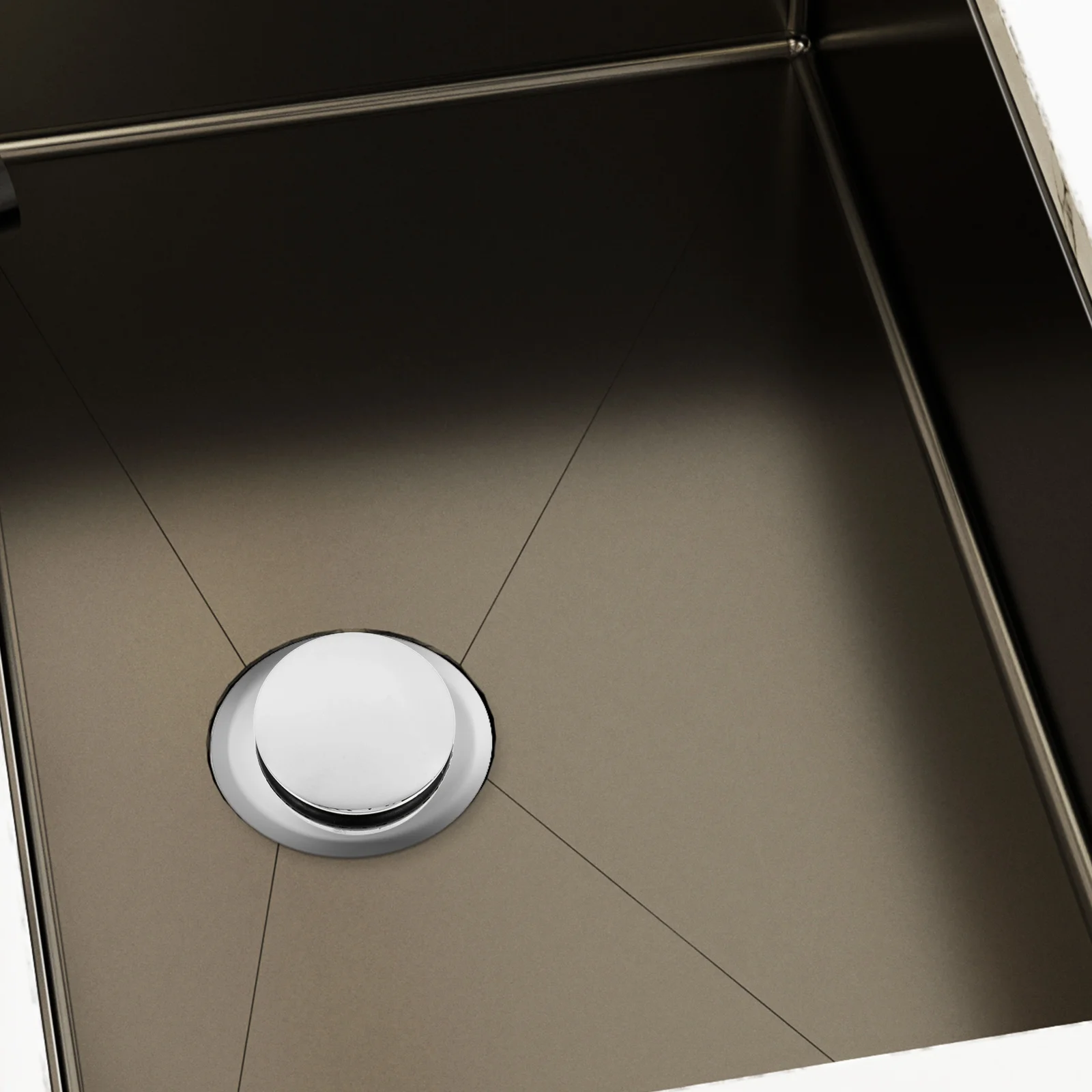 

Copper Lift Drain Plug 38Mm Modern Kitchen Sink Drain Stopper Pop-Up Design for Bathroom Sink Drainer Accessory