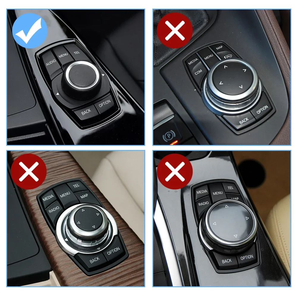 For BMW 1 2 3 4 X1 F20 F21 F45 F46 F48 F49 F30 F32 F33 F82 F83 Car Central Console Multi media CIC IDrive Menu Switch Button 2