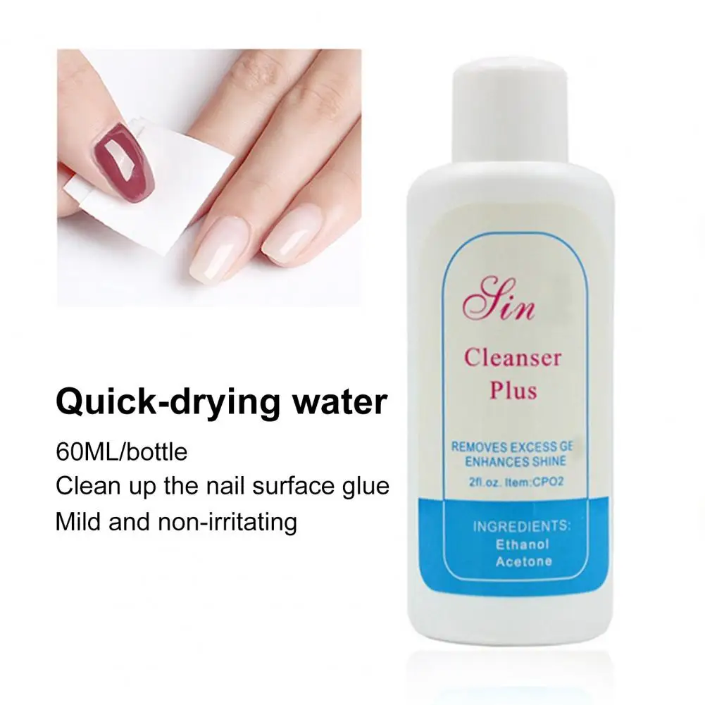 Vintage Polish Cleanser Compact Non-irritating Unique Nail Glue Washing Gel Cleaner  Nail Cleanser Portable