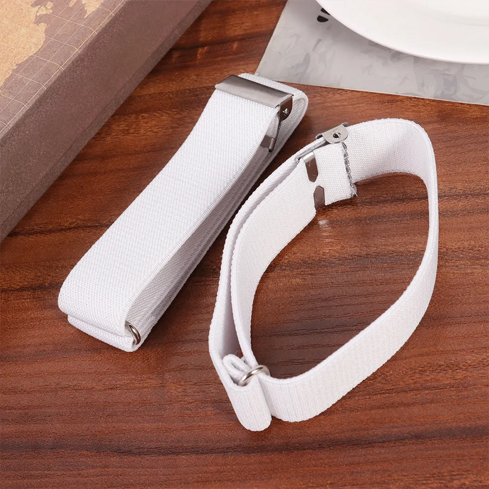 

3Pairs Unisex Sleeve Garters Anti-Slip Shirt Keepers Adjustable Nylon Sleeve Clips for Men Women Uniform Formal Daily Outfits