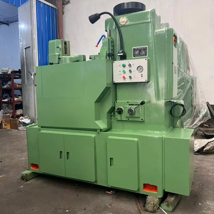 Semiautomatic Reliable Price Repair Work Small Module Green Color  Gear Hobbing Machine with Side Plate