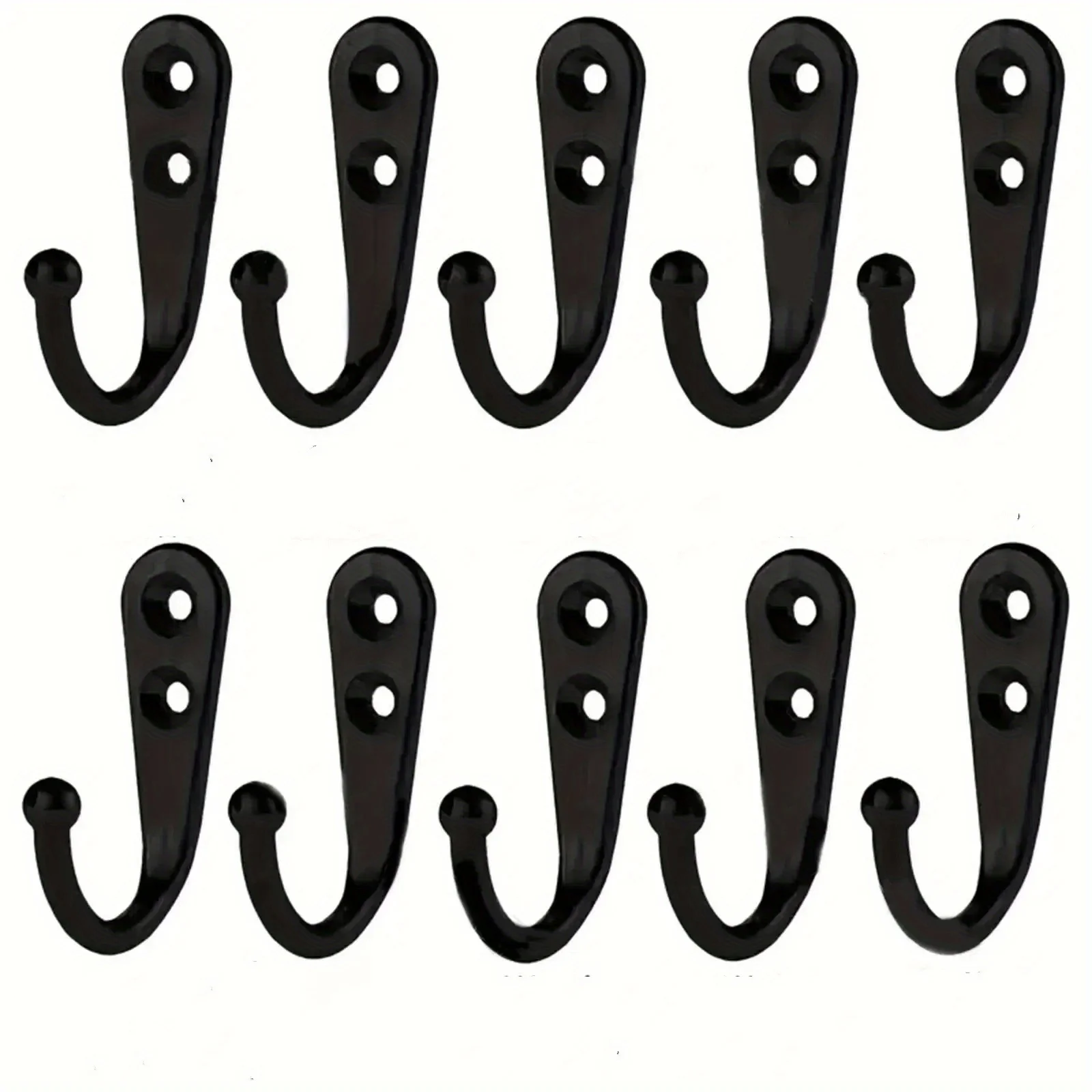 10 teile/los Vintage Wand Montiert Einzelne Zinke Haken Retro Mini Größe Bronze Kleiderbügel für Kleidung Schlüssel Hut Handtuch Robe Badezimmer Haken – Detail 7