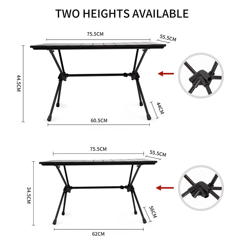 Naturehike-mesa plegable portátil FT11 para acampar, mesa de Picnic ultraligera para exteriores, mesa de comedor retráctil ajustable, mesa de viaje