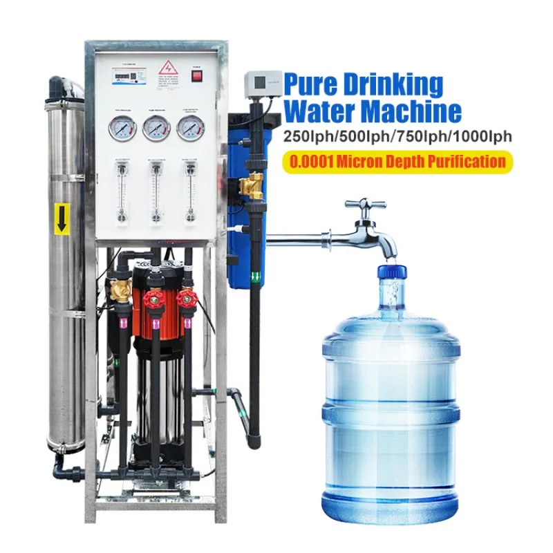 

Commercial Large-flow Direct Drinking Pure Water Equipment 500LRO Osmotic Water Treatment Equipment Large Water Purifier
