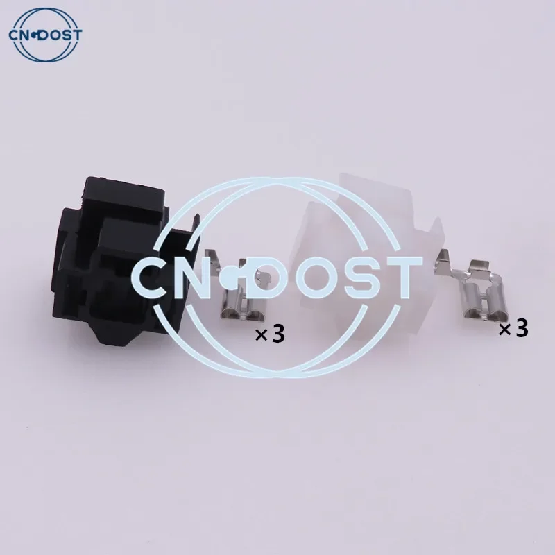 1 Set 3 Pin H4 Lamp Holder Plug Automobile Parts AC Assembly Car Plastic Housing Unsealed Headlights Wiring Connector