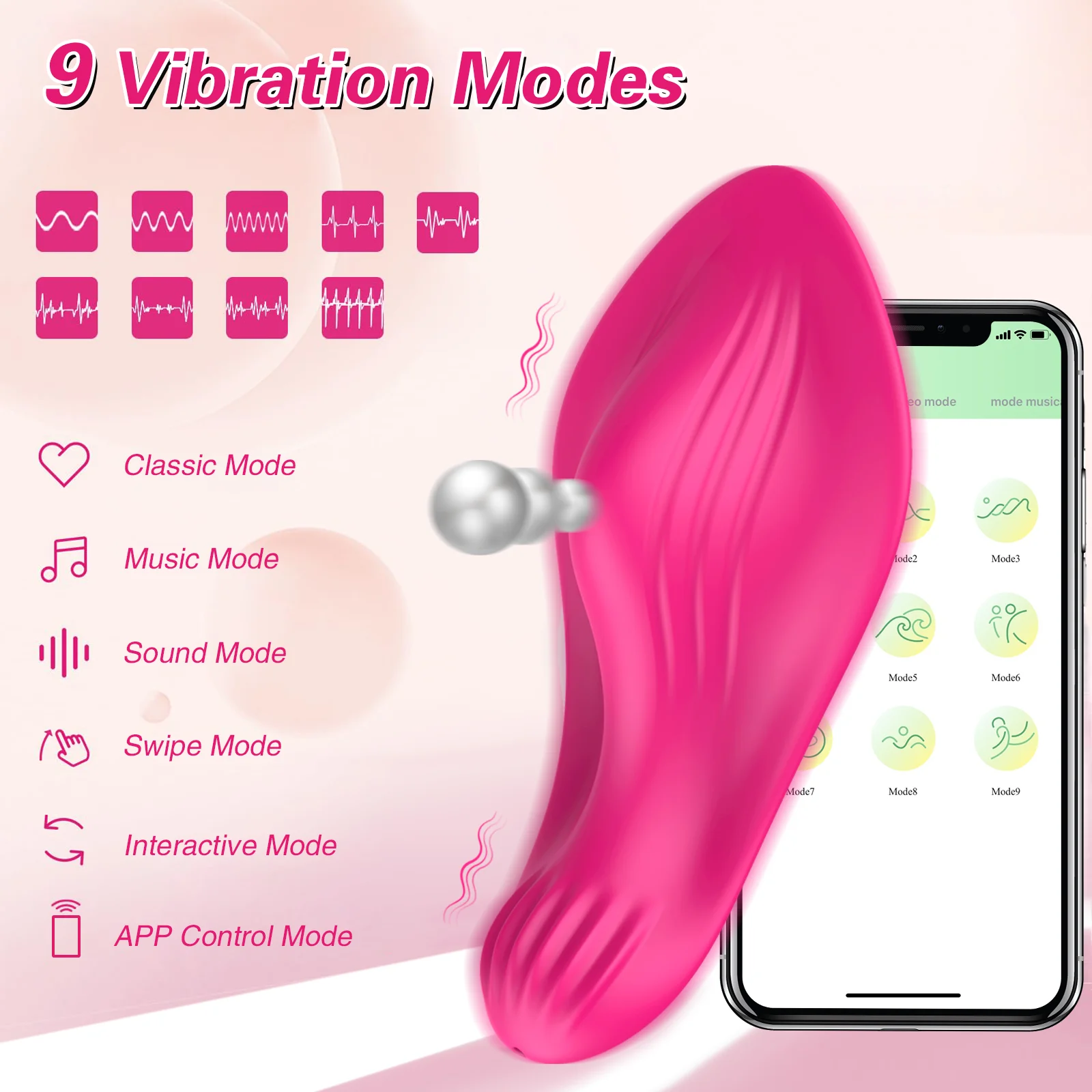 Butterfly Wearable Vibrator Wireless APP Remote Panties Dildo Vibrator for Women Clitoral Stimulator Massage Erotic Sex Toys 18+