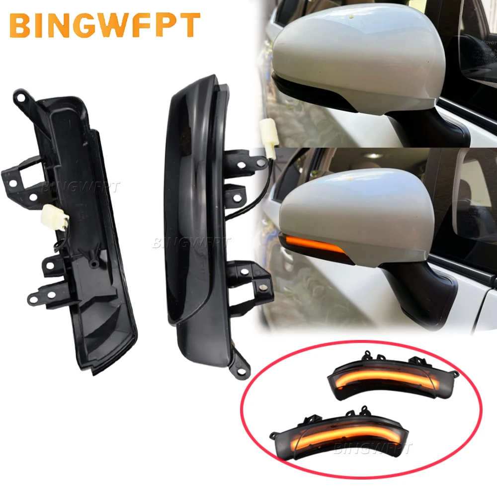 

2 шт. динамические последовательные светодиодные указатели поворота для боковых зеркал заднего вида для WISH ZGE21 2009-2016 гг., индикаторная лампа-мигалка, автомобильный аксессуар