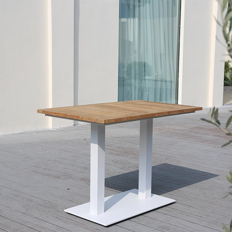 dd- Merle Dining Table Fixed Top Teak Balcony Table Outside Furniture
