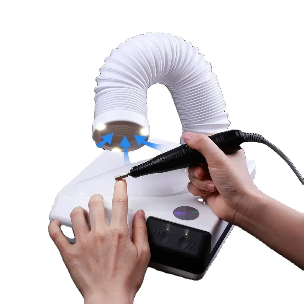 

Пылесборник для маникюра 60 Вт с двойным назначением, выдвижной конструкцией и функцией вакуумной очистки для маникюрного стола