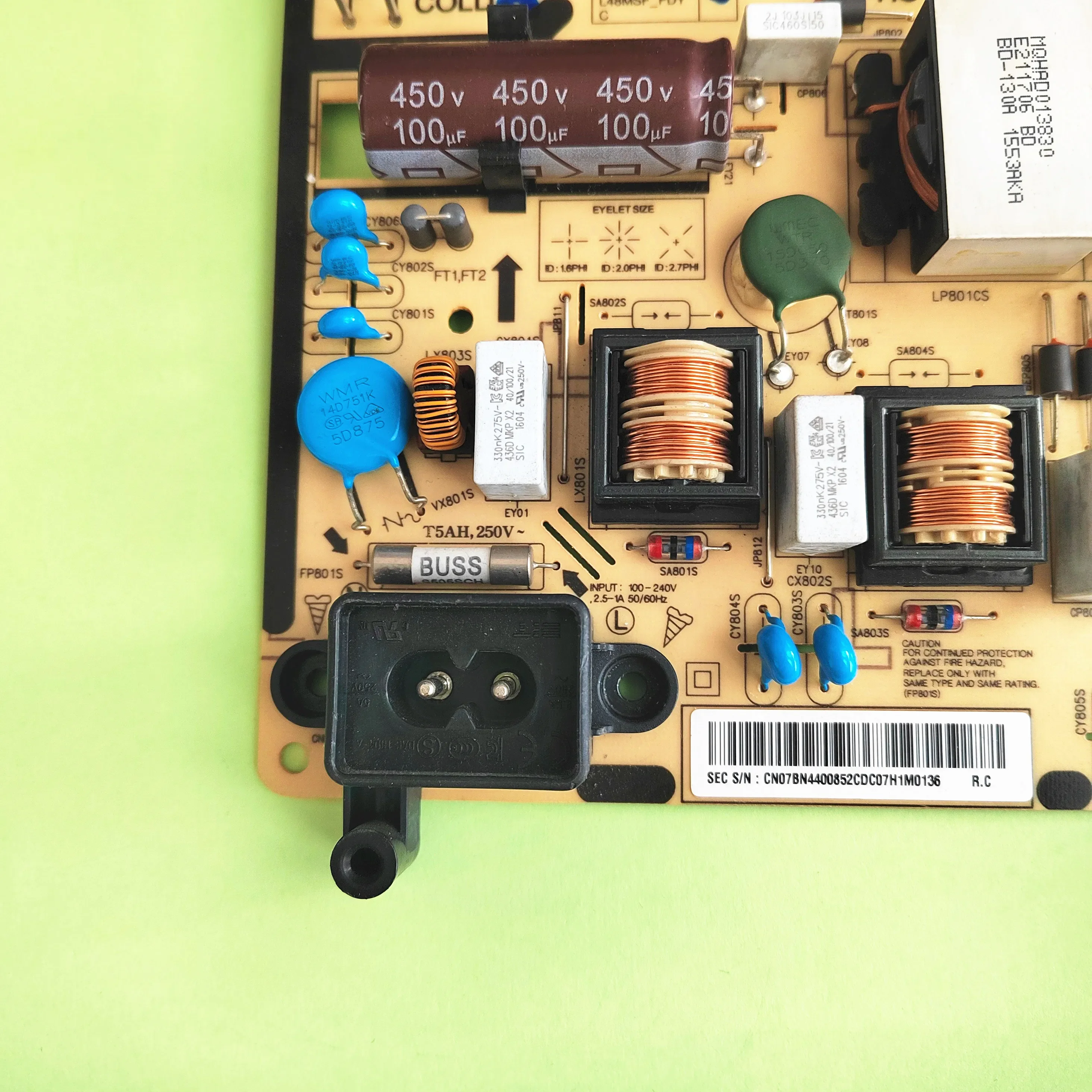 BN44-00852C BN44-00852A BN44-00852B Плата питания телевизора для телевизора 40 дюймов, 43 дюйма, 48 дюймов, 50 дюймов, UE40F6200AK UE40J5000AU UN43J5202 UE40J5270