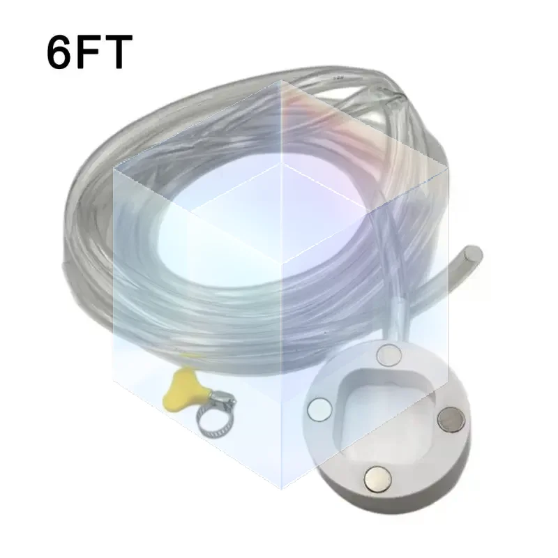 Magnetic Air Conditioning Drain Kit Transparent Bendable Condensate Hose for Office Window AC Systems
