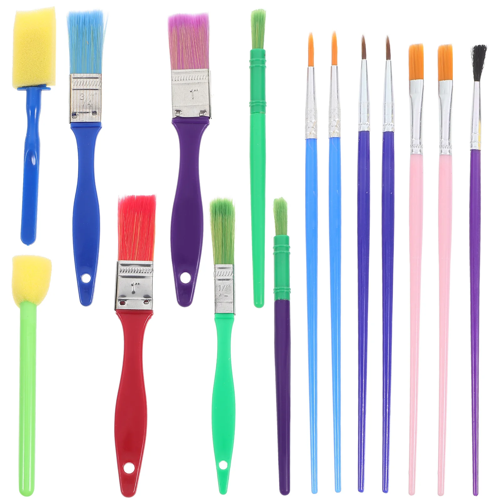 

15pcs Artist Paint Brush Set Portable Watercolor Brush For Acrylic Painting Ergonomic Bristles Wear-Resistant Painting