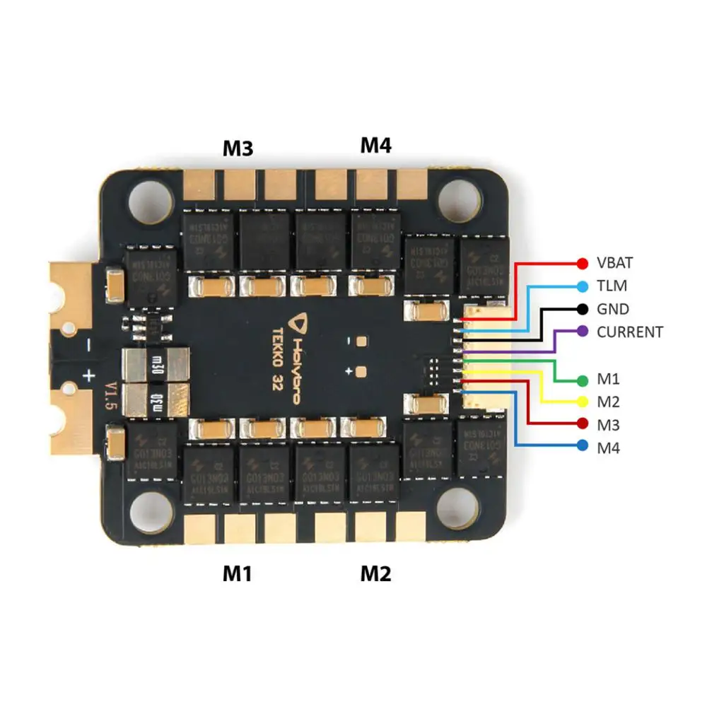 Holybro Tekko32 F4 Mcu 4in1 50A ESC AM32 3-6S 96K 30.5x30.5 holes For FPV Racing Drone