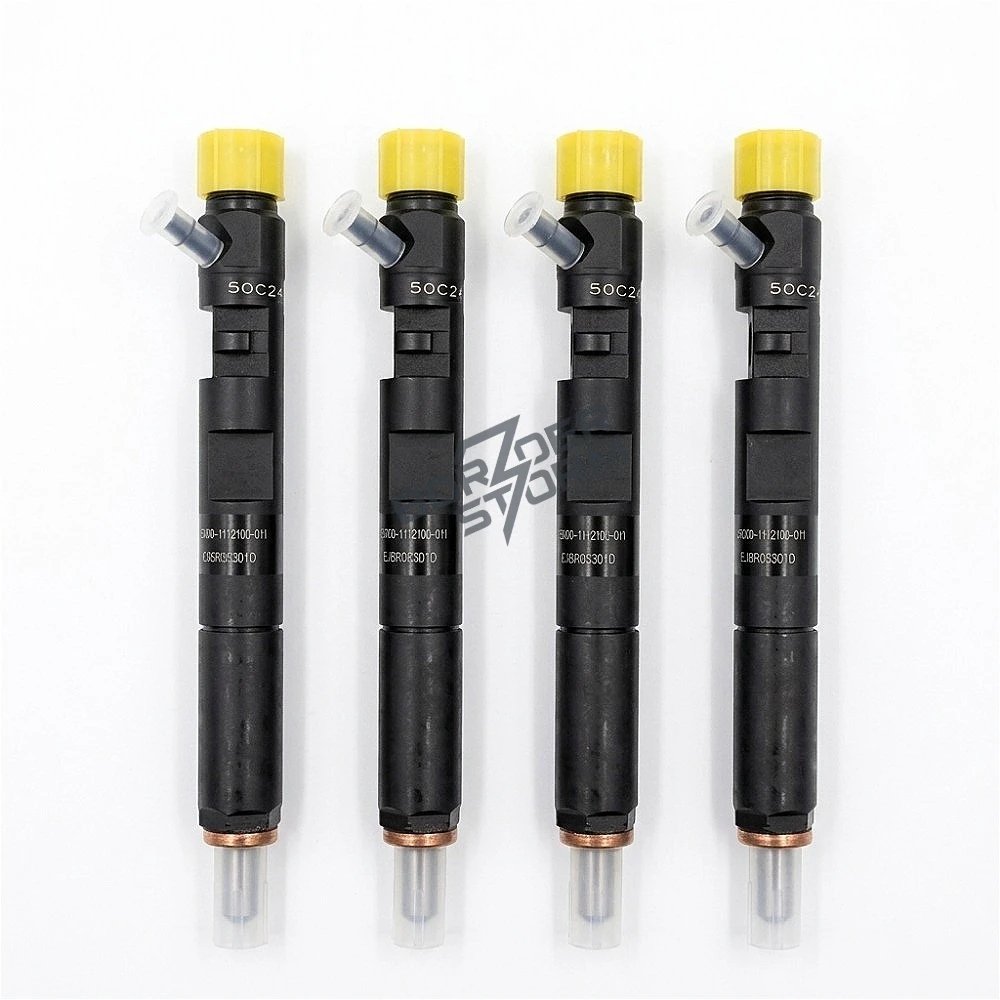 4Pcs EJBR05301D F5000-1112000 Fuel Injector Replacement For YUCHAI 2.5L 2.6L 4F Dongfeng Auto Engine Nozzle Set