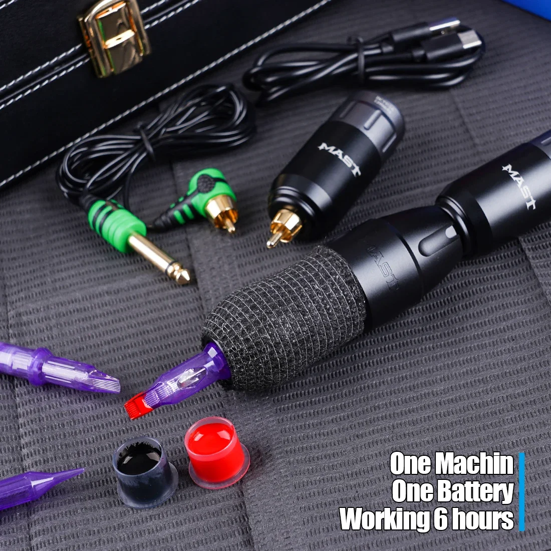 hot sale Dragonhawk wireless power supply and  Tattoo Machine Pen Mast Tour Pro view 4