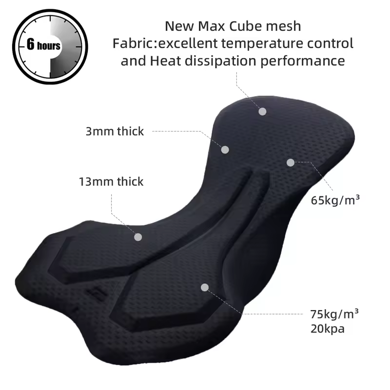 YKYWBIKE Men's Cycling Bib Shorts Road Bike Bibs Bicycle Tights Cycling MTB Bib Pants  with 6 Hours Padded Belgium Padding - Image 2