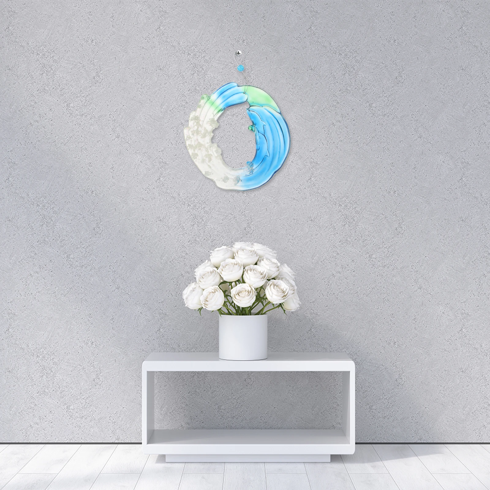 

1Pcs Hawaii Outdoor Resin Sea Wave Pendant Hanging Ornament Garden Yard Home Decoration Adornment Resin Pendant