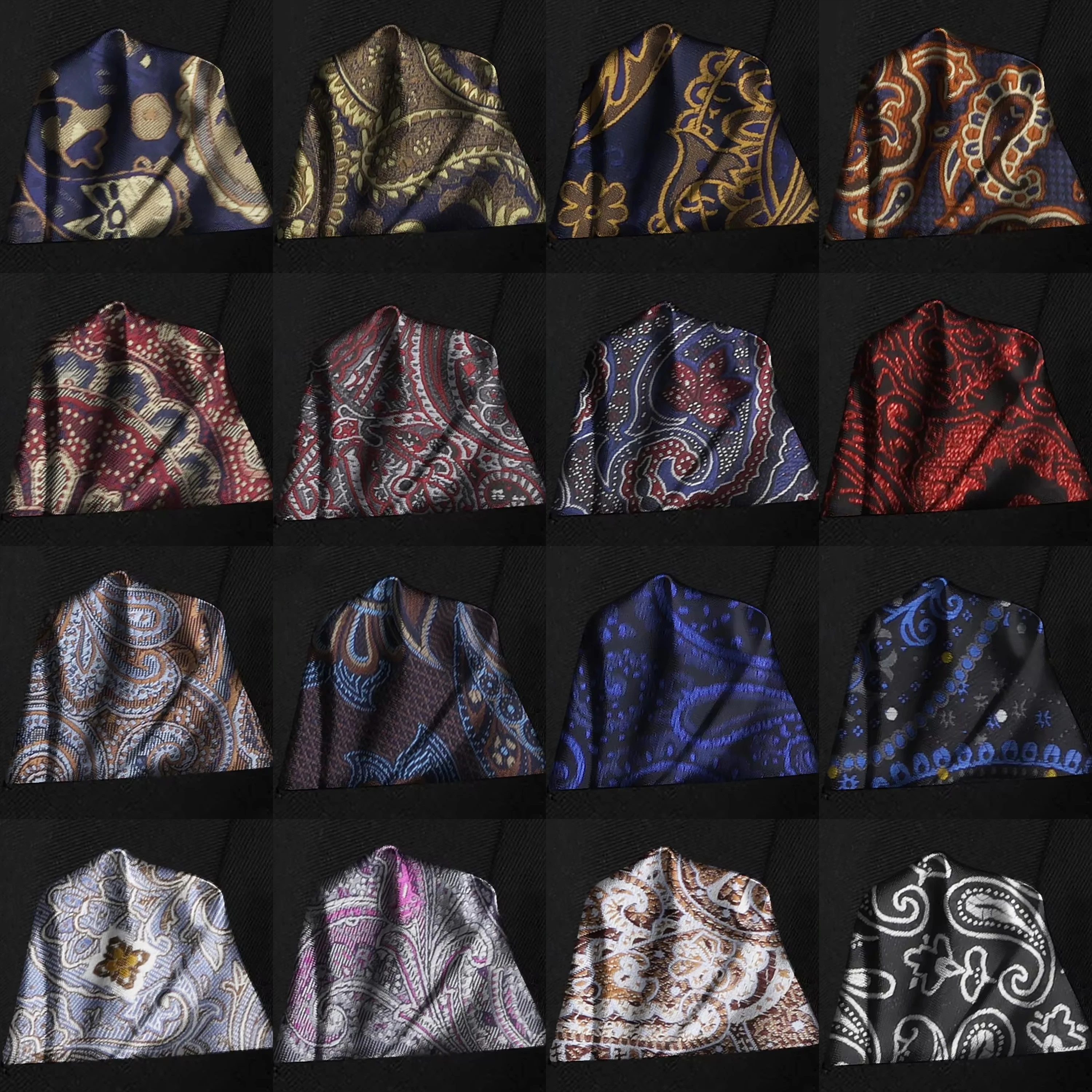 

Высококачественный жаккардовый карманный платок с узором пейсли, синий, красный, коричневый, роскошный, для свадебной вечеринки, для бизнеса, дропшиппинг, носовой платок, аксессуар, подарок