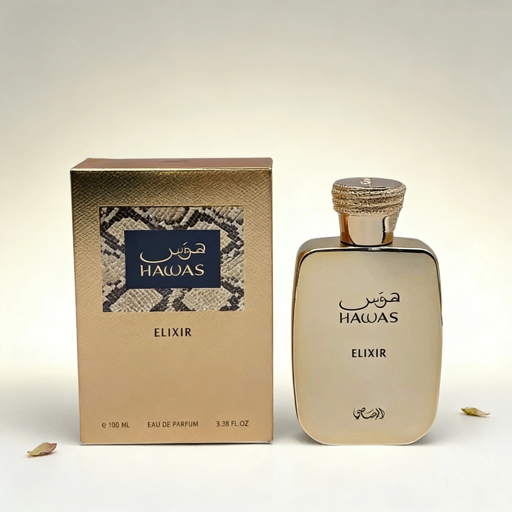 Perfume Hawas Elixir para Hombre 3.38oz, Aroma Profundo de Oud y Oriental, Aroma Refinado y Sofisticado