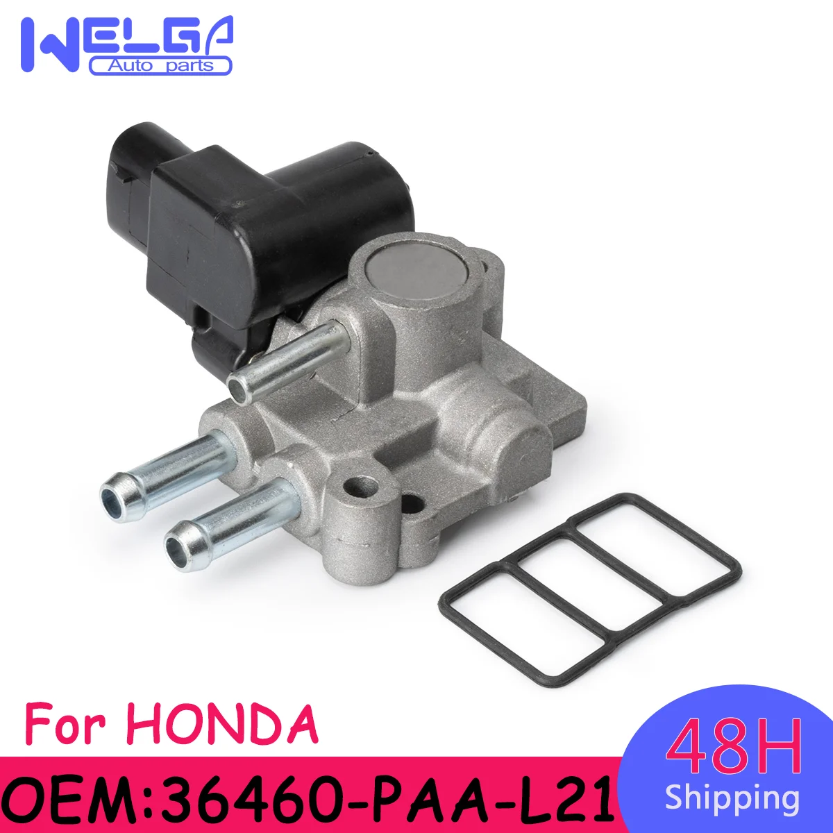 Válvula de Control de Aire de Ralentí para Automóvil 36460-PAA-L21 para Honda Accord 1998 1999 2000 2001 2002, Válvula IAC con Junta, Pieza de Automóvil
