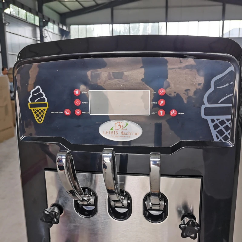 Commercial Automated Vertical Top 3 Flavors Cheap Yogurt Soft Serve Ice Cream Machine