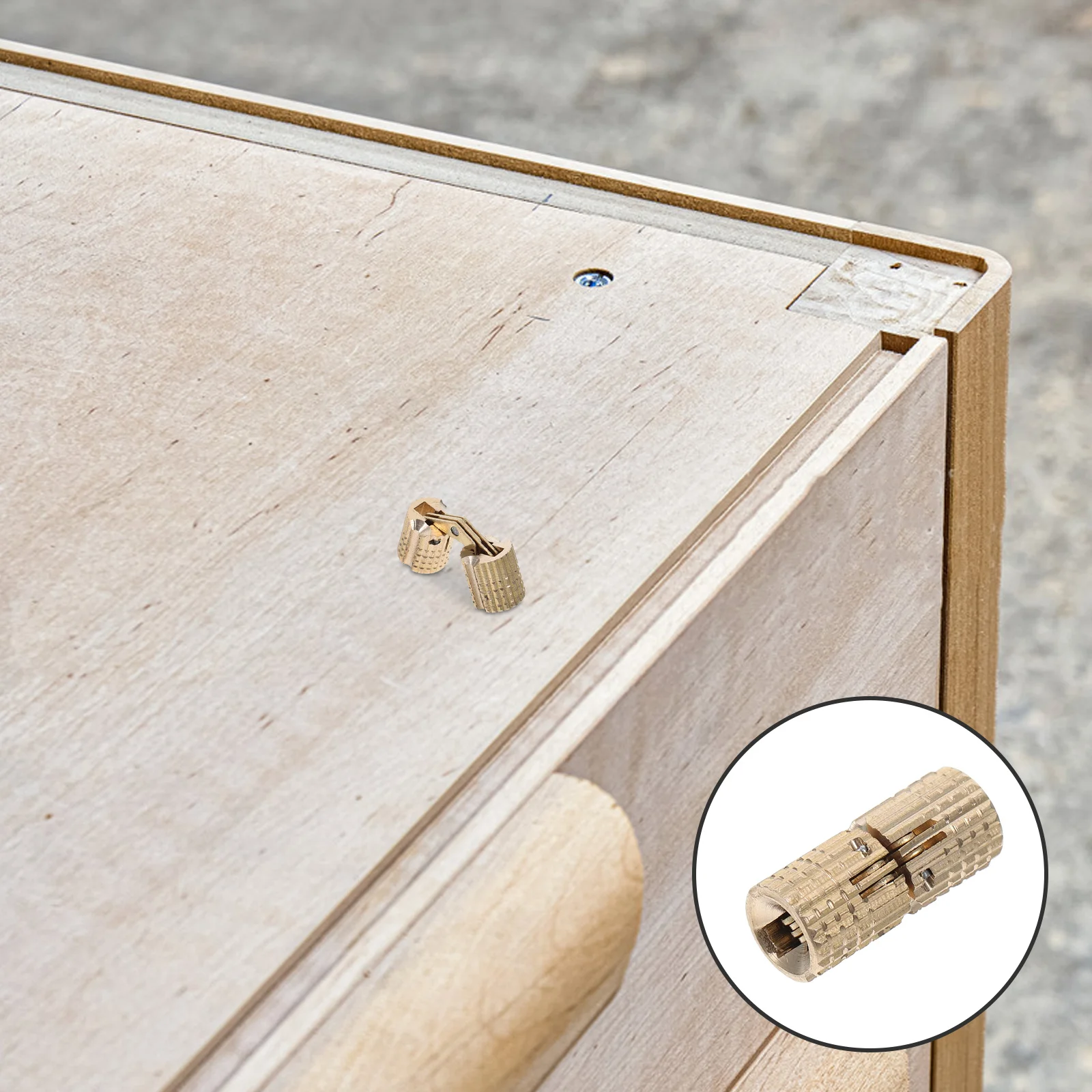 

Copper Flap Hinges Invisible Door Hinges Foldable Durable for Cabinet Furniture Countertop Tables Hidden Concealed Hardware